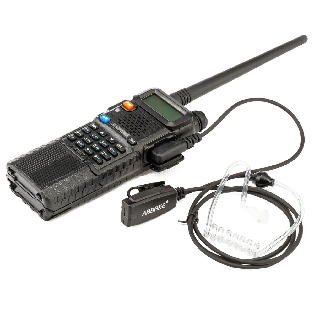 Abbree VOX 2 Pin Air для акустической трубки наушников гарнитура Kenwood Baofeng UV-5R UV-82 TYT Wouxun Walkie