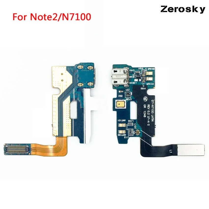 Новый для Samsung Note2/N7100 плата задняя вилка USB зарядная док-станция гибкий кабель