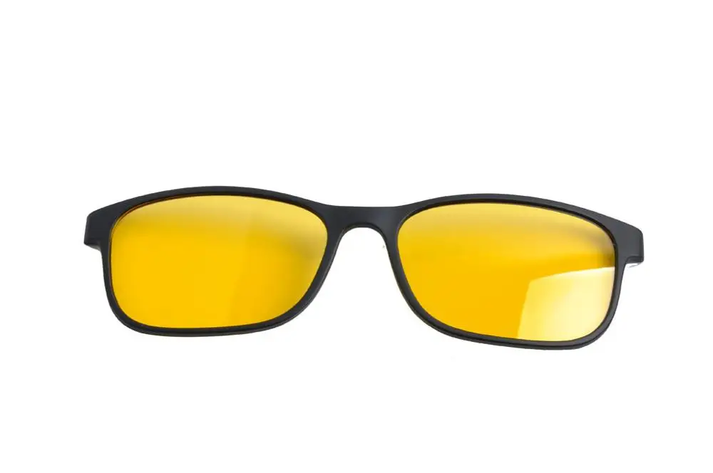 extra 1pc yellow len EV Очки Рамки поляризационные Солнцезащитные очки для женщин с магнитной поляризационные Солнцезащитные очки для женщин клип близорукость вождения клип на двойного назначения ev1408new - Цвет линз: extra 1pc yellow len