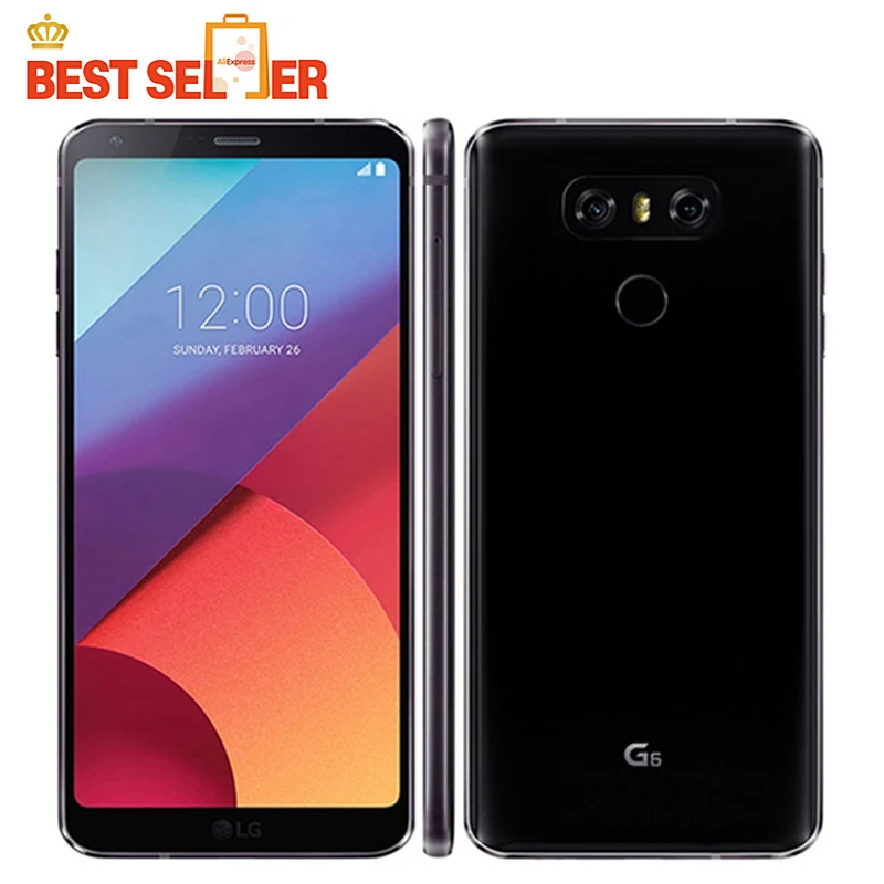 Оригинальный разблокированный мобильный телефон LG G6 H873 H870 H870DS 4 Гб ОЗУ 32 ГБ/64 ПЗУ