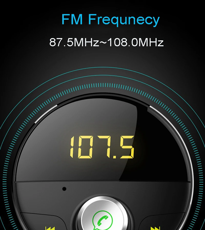 JINSERTA Bluetooth FM модулятор Автомобильный mp3 плеер Громкая связь Аудио AUX Выход SD TF карта беспроводной fm-передатчик двойной USB