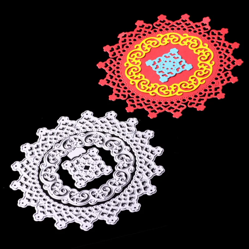 Круглые Вырубные штампы для планшетов рукоделия бумаги сделай сам скрапбукинга