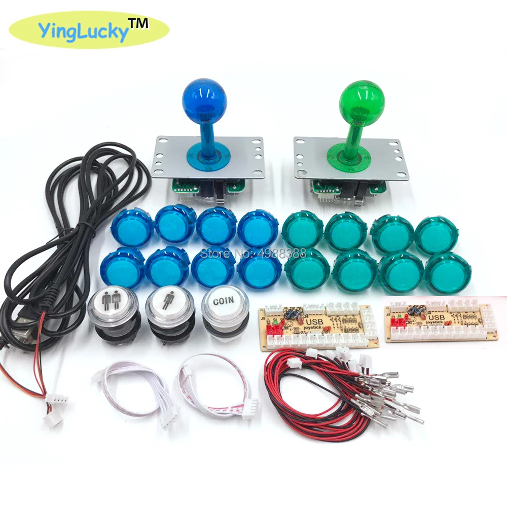 Yinglucky Джойстики для аркадных игр с нулевой задержкой DIY Kit USB энкодер для ПК Джойстик Sanwa для аркадных игр+ кнопочные кнопки Sanwa для аркадных игр Mame