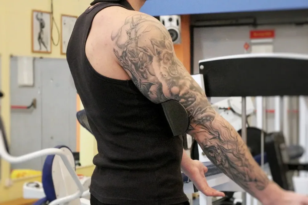 Power Guidance Тяжелая атлетика Arm Blaster Arm бодибилдинг с поддерживающими лямками мускулаторное оборудование для тренажерного зала фитнес-упражнения