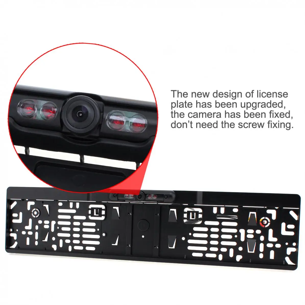 IR Night Vision EU Car License Plate Frame Rear View Camera + 2.4G Wireless Video Transmitter Receiver Auto Parking | Автомобили и