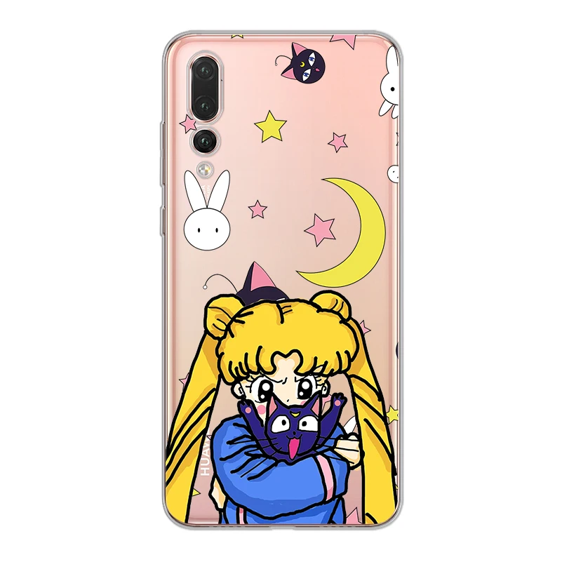 Ciciber чехол для Huawei P30 P20 P10 P9 P8 Lite Pro Plus 2017 P smart 2019 чехлы телефонов мягкий ТПУ аниме
