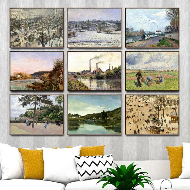 

Декор для дома, художественные настенные картины для гостиной, фотография, картина, французский Камилла писсуро 1
