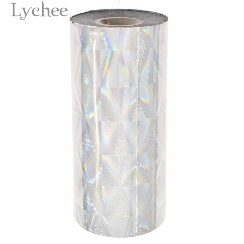 40 Lychee 16 см x 120 м ПЭТ многоцветная фольга горячего тиснения бумага тисненая Лазерная Фольга бумага DIY ручной работы материал для одежды карты - Цвет: 40