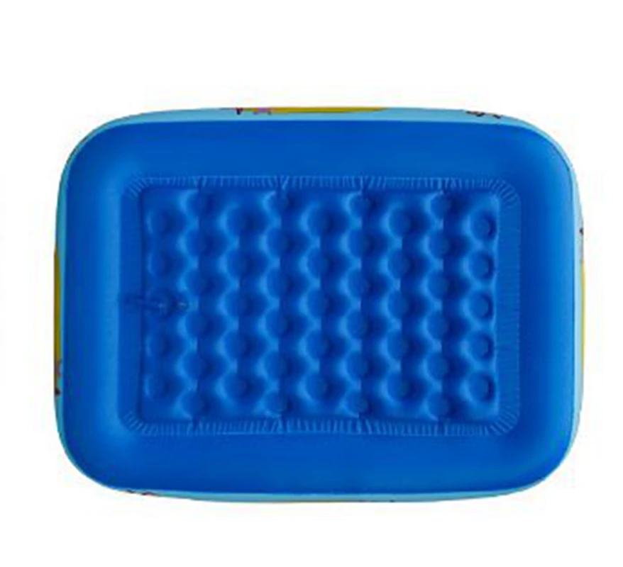 

Inflatable Pool Rectangle 3layer cartoon children splashing sand tub Portable baby swimming pool kid bathtub 160x120x60cm