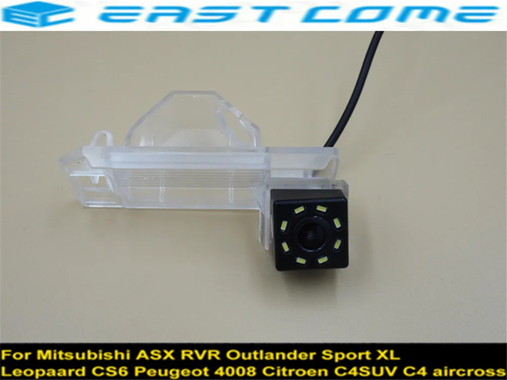 Для PEUGEOT 4008 2012 CITROEN C4 AIRCROSS (C4SUV) Mitsubishi ASX 8LED CCD Автомобильная камера заднего вида