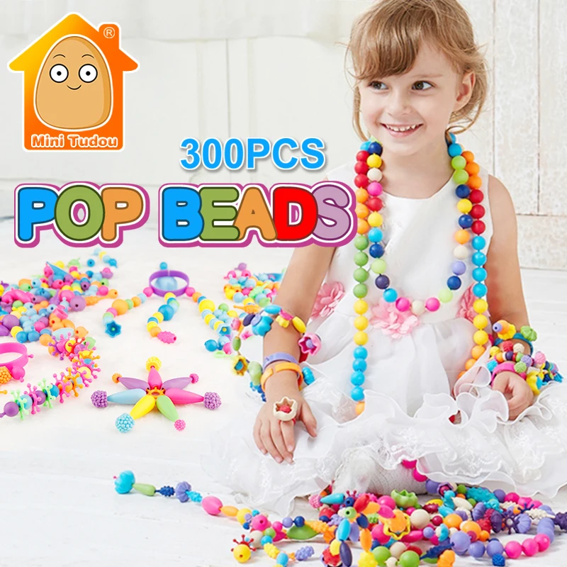 Minitudou игрушки для девочек 300 шт. Игрушка Поп Шарики Игрушки Притягиваться друг к