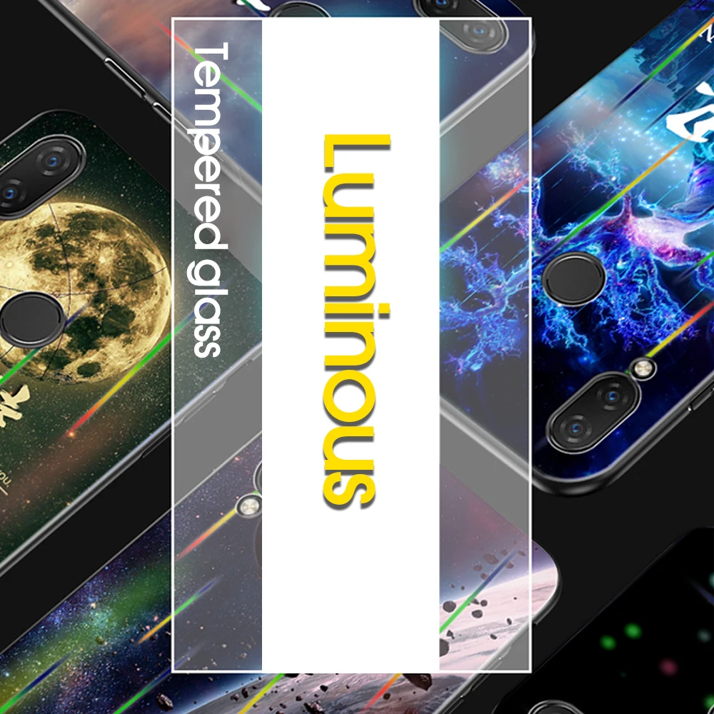 Роскошный стеклянный чехол для телефона Lu mi nous для Xiao mi Xio mi 9 8 A2 Lite A1 Red mi Note 8 7 5 4X Pro Red mi 7 6 Pro 5 Plus K20 Pro