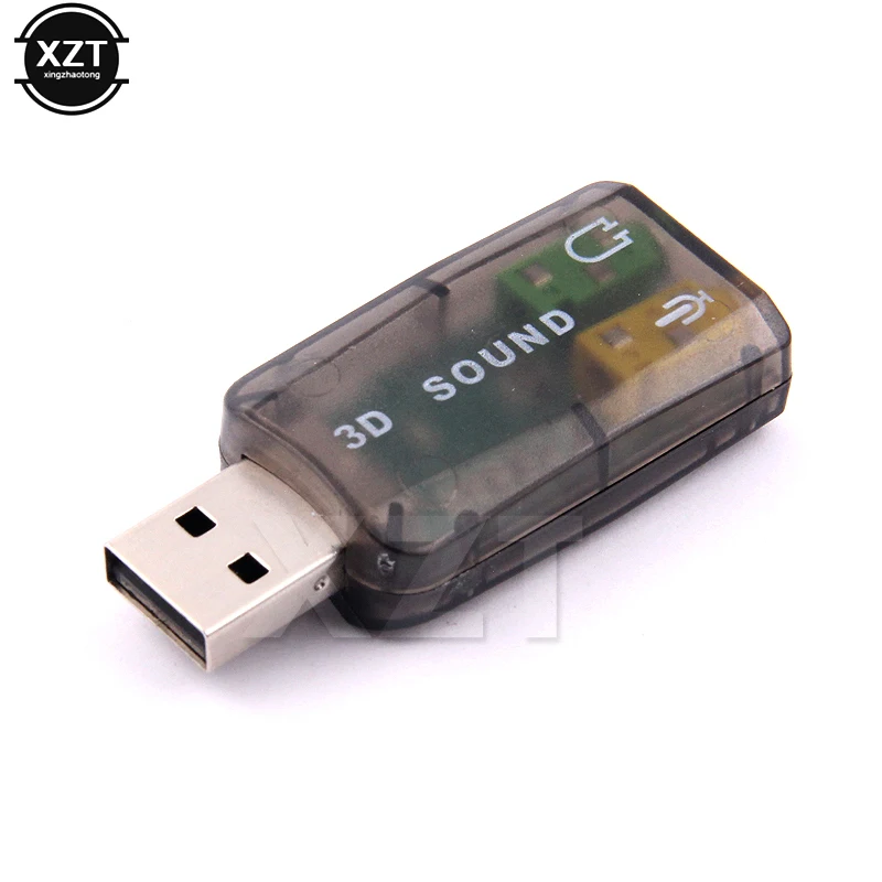 Профессиональный микрофон 3 5 мм разъем USB для 3D Аудио внешняя звуковая карта
