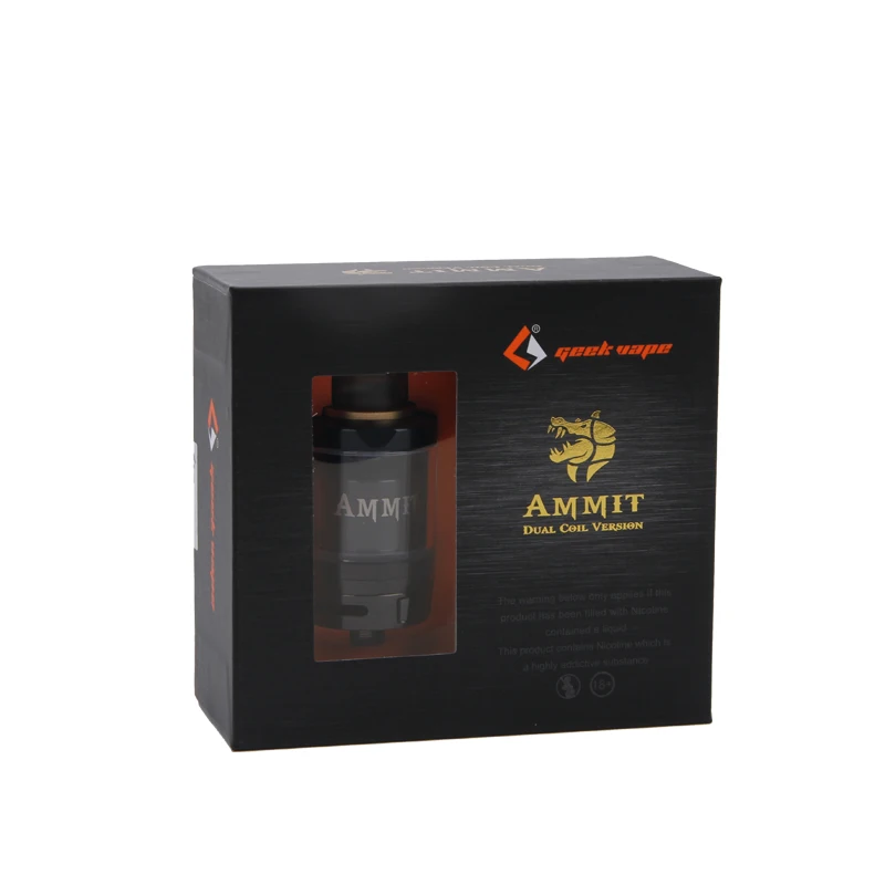 Оригинальный Geekvape Ammit двойной катушки RTA танк 3 мл/6 мл электронная сигарета