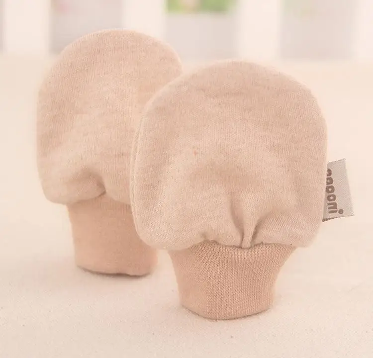 Popomi Детские носки и перчатки новорожденный защиты лица избежать bebe поцарапать кожу Цвет хлопковые нескользящие царапин перчатки 14-179