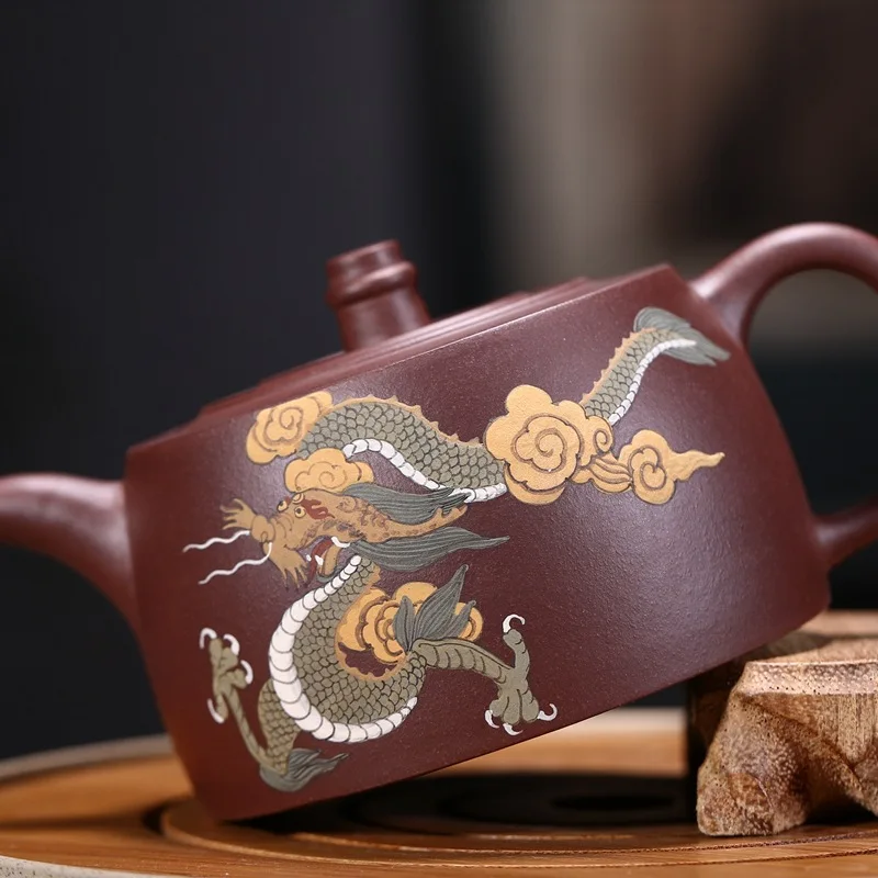 Shahu Yunhai Jinglan фиолетовый; песок чайник для чая Исин цветов Fugui Kungfu чайный набор Подарочная Настройка