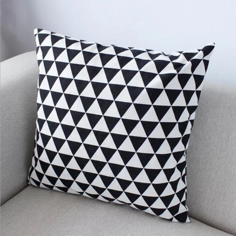 pillow cover-5 Классический геометрический Хлопковый чехол подушка для автомобиля декоративный чехол на подушки для дивана подушки Чехлы для домашнего декора Рождество 1 шт - Цвет: pillow cover-5