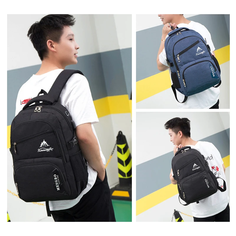 Рюкзак мужской из ткани Оксфорд с USB-портом для зарядки | Багаж и сумки