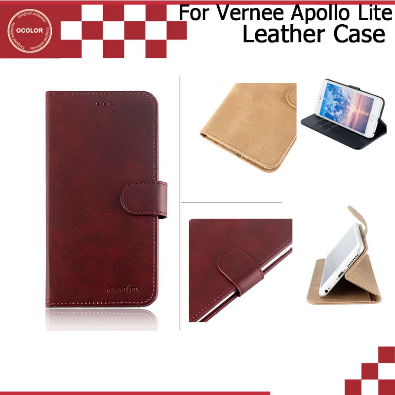 Ocolor для vernee Apollo lite чехол из искусственной кожи с защелкой Бумажник Защитный