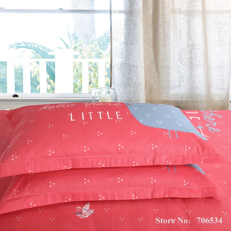 Привет там маленькая Сова пододеяльник из 100% хлопка набор постельные