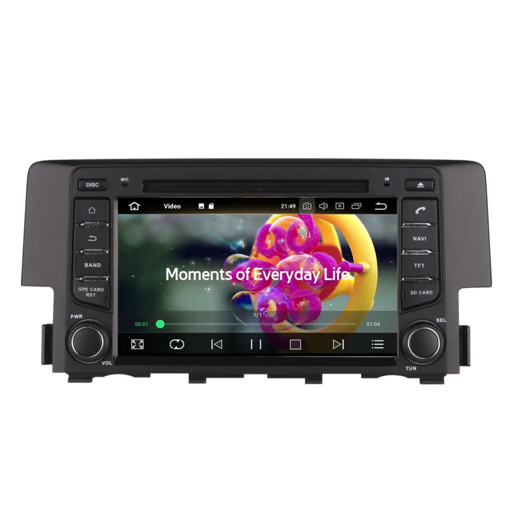 4 ГБ ОЗУ Android 8 0 Восьмиядерный автомобильный ПК GPS головное устройство для Honda Civic