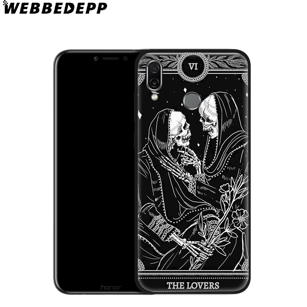 Marigold Tarot Skull Card Soft Case for Huawei Mate Honor 20 6A 7A 7C 7X 8 9 9X 10 View Lite Pro 30 |
