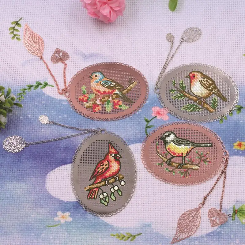 Нитки dmc для птиц ручная работа Стич вышивка крестиком металлическая вкладка