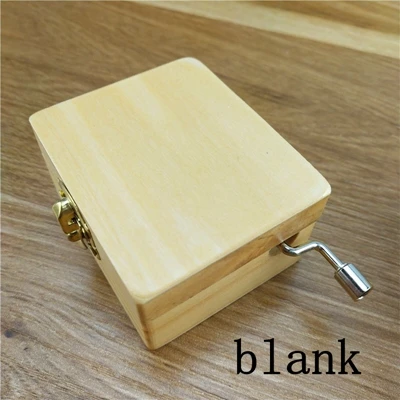 blank Изготовленный на заказ имя, дата персональный логотип деревянная музыкальная шкатулка с днем рождения подарок для свадебной вечеринки подарки для гостей подарок на вечеринку в честь рождения ребенка Свадебные сувениры - Цвет: blank