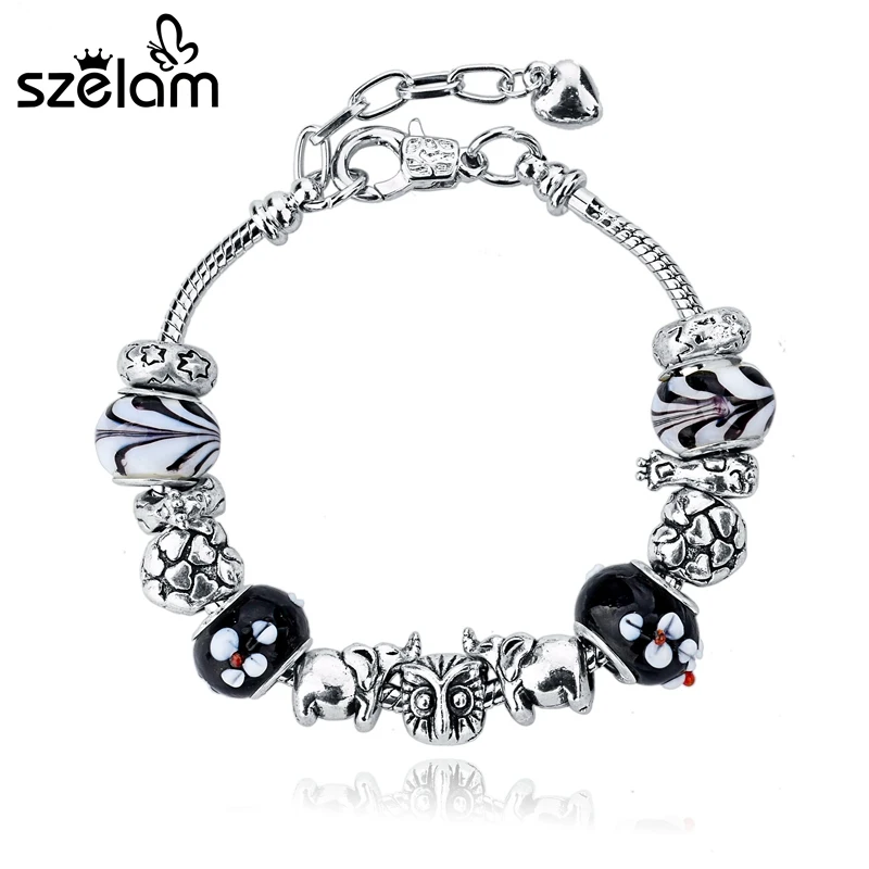 Женский серебряный браслет цепочка Szelam SBR150015 2019|bracelets for|snake chain braceletchain bracelet |