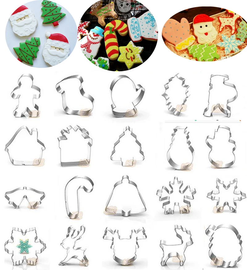 1 шт patisserie reposteria Christma Олень Дерево листья металлические резаки для печенья
