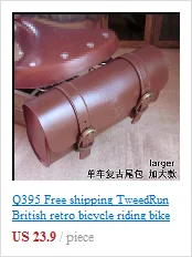Q392 велосипедные сумки, коричневые/черные мотоциклетные седельные сумки из искусственной кожи, мотоциклетные боковые сумки для инструментов, сумка для хвоста, багаж, мото универсальный