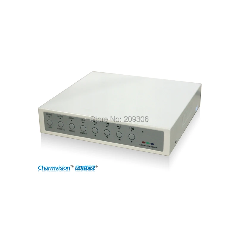 

Charmvision VS801 CCTV video quad switch 8 screen camera video full real time color quad splitter processor segmentation switch