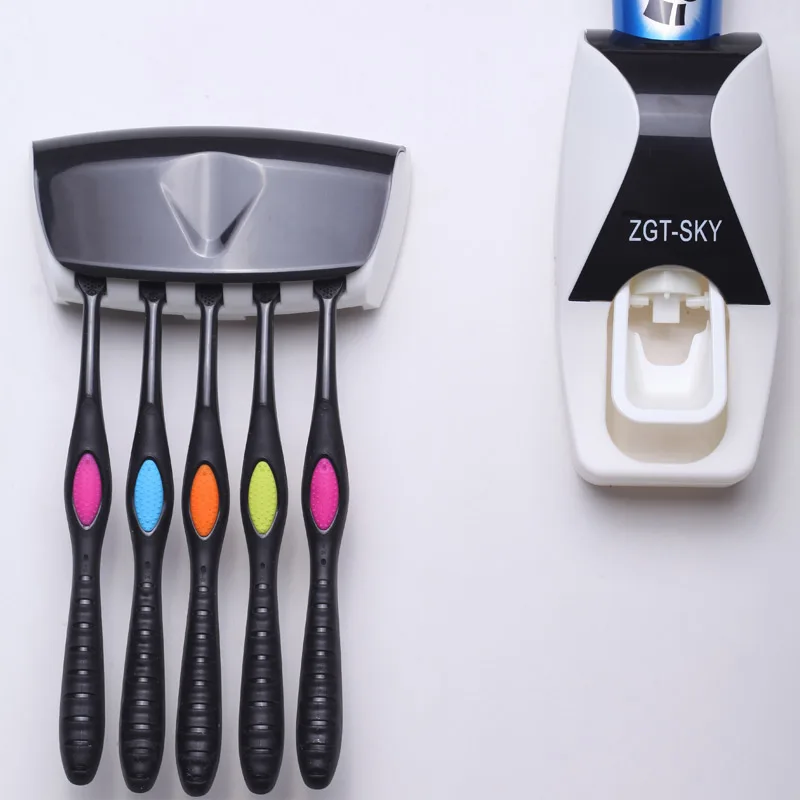 1 комплект автоматический дозатор зубной пасты с 5 держателями для щетки набор