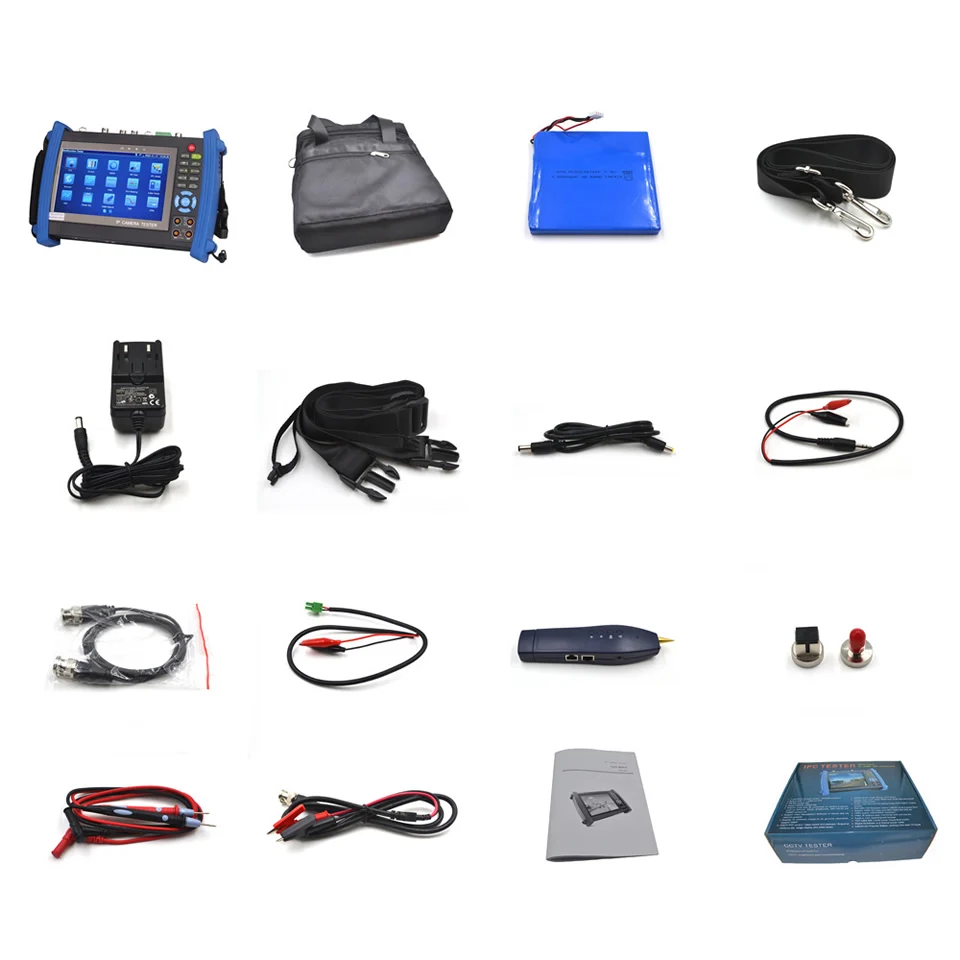 Wsdcam 8600 Серия 7 дюймов ip-камера тест er монитор CCTV Тест er Anolog тест 1080P POE ONVIF 4K H.265 HDMI In& Out RJ45 TDR
