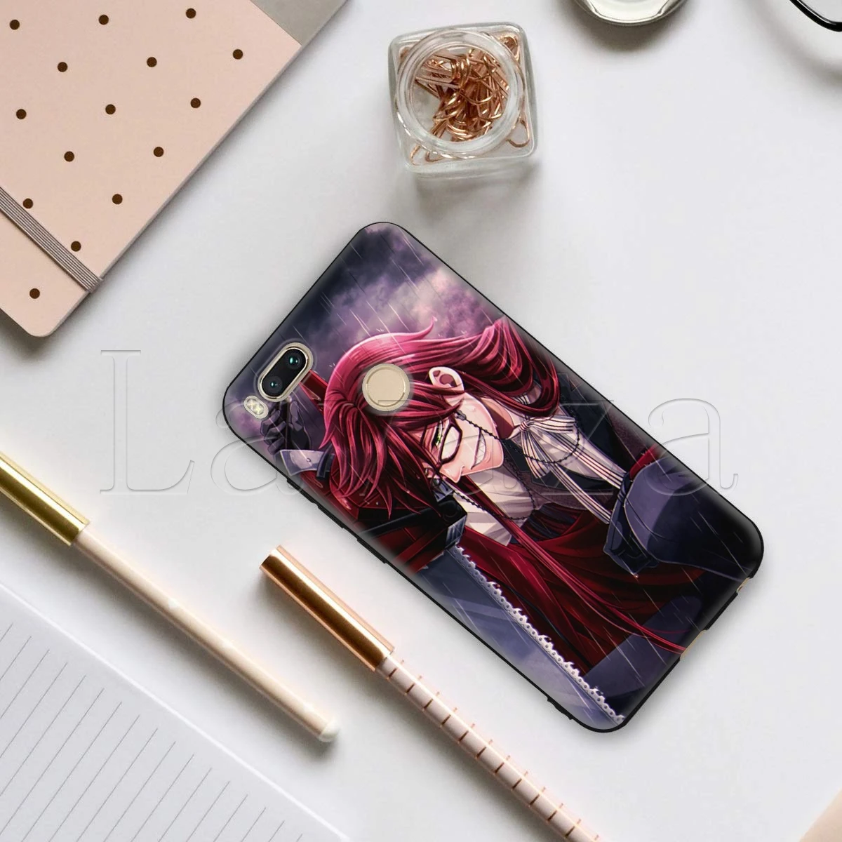 Мягкий чехол Lavaza Черный Батлер Kuroshitsuji для Xiaomi MI Redmi Poco X2 K30 Note 8T 10 6 8 9 9se A1 A2 A3 MAX 3 Lite Pro