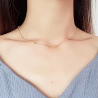 yun ruo 2019 new arrival rose gold color snake chain necklace fashion titanium steel jewelry woman never fade free shipping 2019