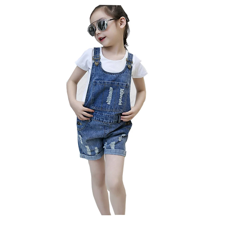 Милый комбинезон rlyaeez джинсы для девочек на бретельках синие|Шорты| |
