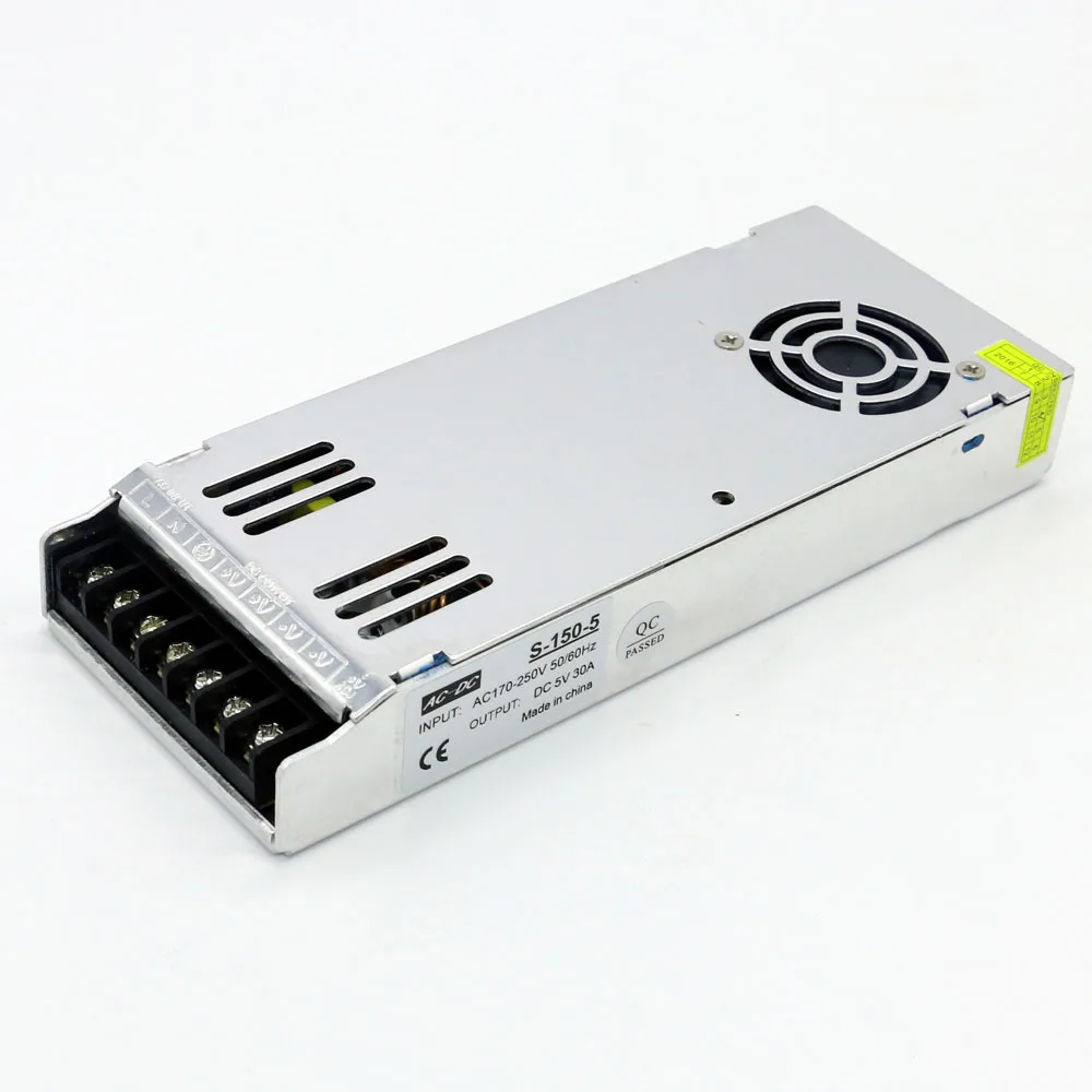 Лидер продаж светодиодный драйвер 5 В 30 А 150 Вт ультратонкий источник питания с