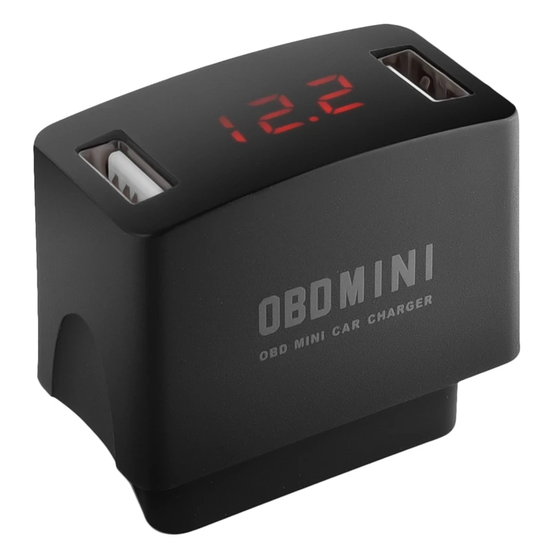 OBD Mini USB Мощность адаптер 16-контактный диагностический разъем бортовой Зарядное