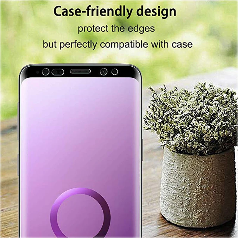 Полное покрытие экрана протектор изогнутая мягкая защитная пленка для Samsung Galaxy S9