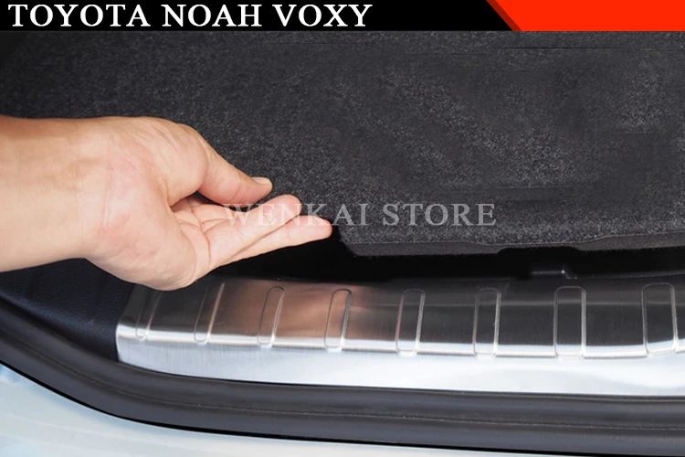 WENKAI для Toyota Noah Voxy- нержавеющая сталь Задний внутренний Бампер протектор Защита порога Накладка 1 шт. автомобильный Стайлинг