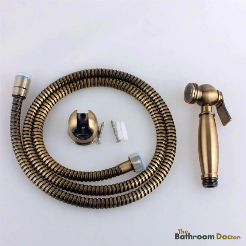 Новый набор для биде с античной бронзой и латунным покрытием Shattaf распылителя