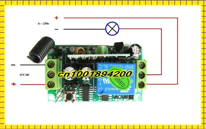 Модуль передатчика кодирования PCB + 12 В DC приемник RF 3 в 7 4 5 6 9 передатчик