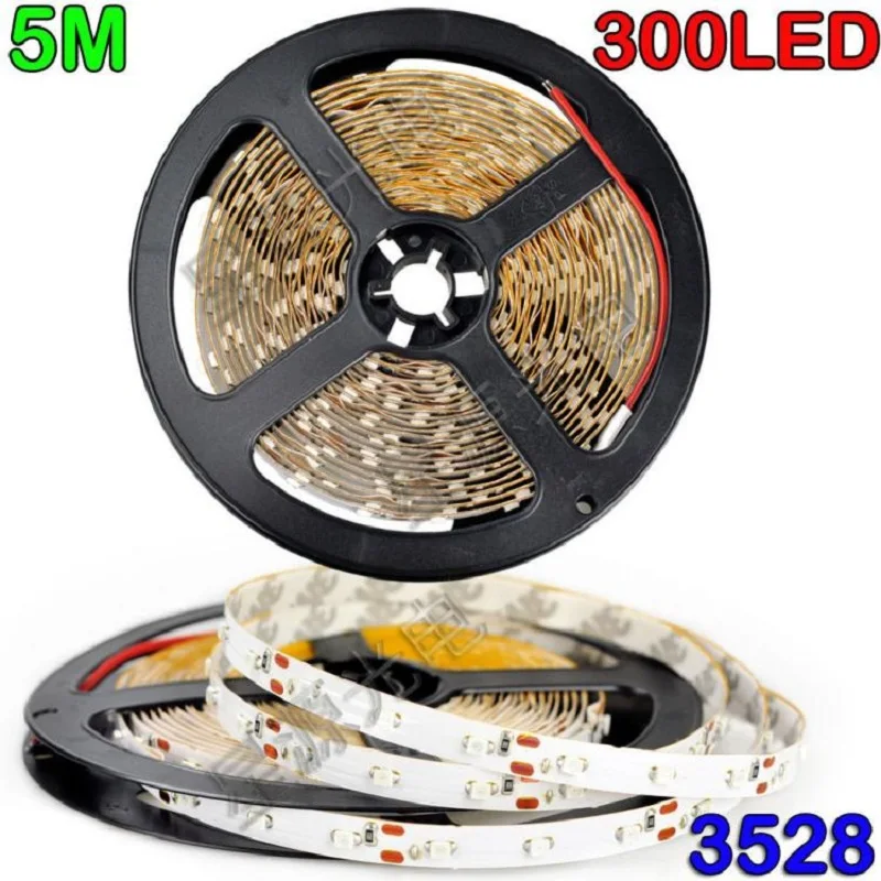 12V 5M 300LED 3014 2835 5050 5630 Светодиодная лента белый теплый RGB красный зеленый синий с