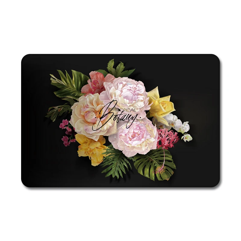 Летние зеленые листья цветы природа резиновый коврик для мыши ноутбука