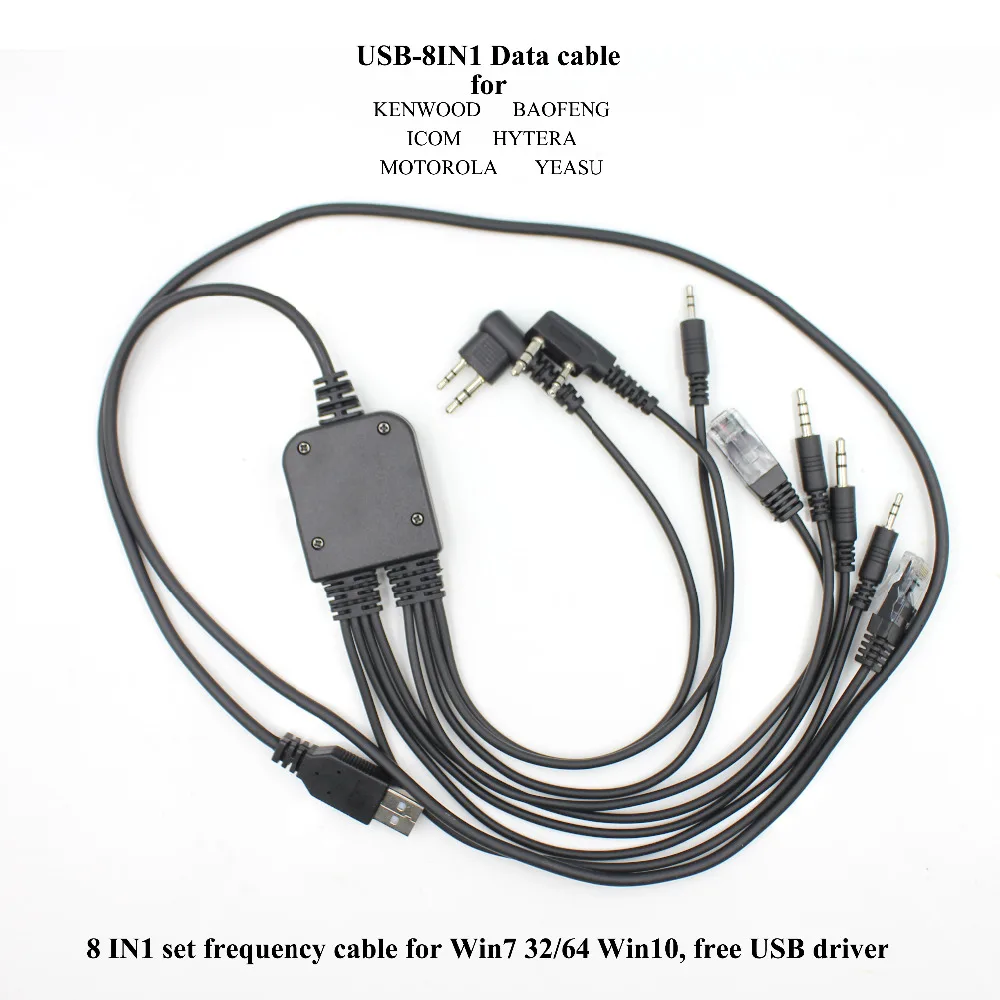 8 IN1USB Кабель для программирования данных работает с BAOFENG UV 82 5R BF 888S TYT TH UV8000D|usb