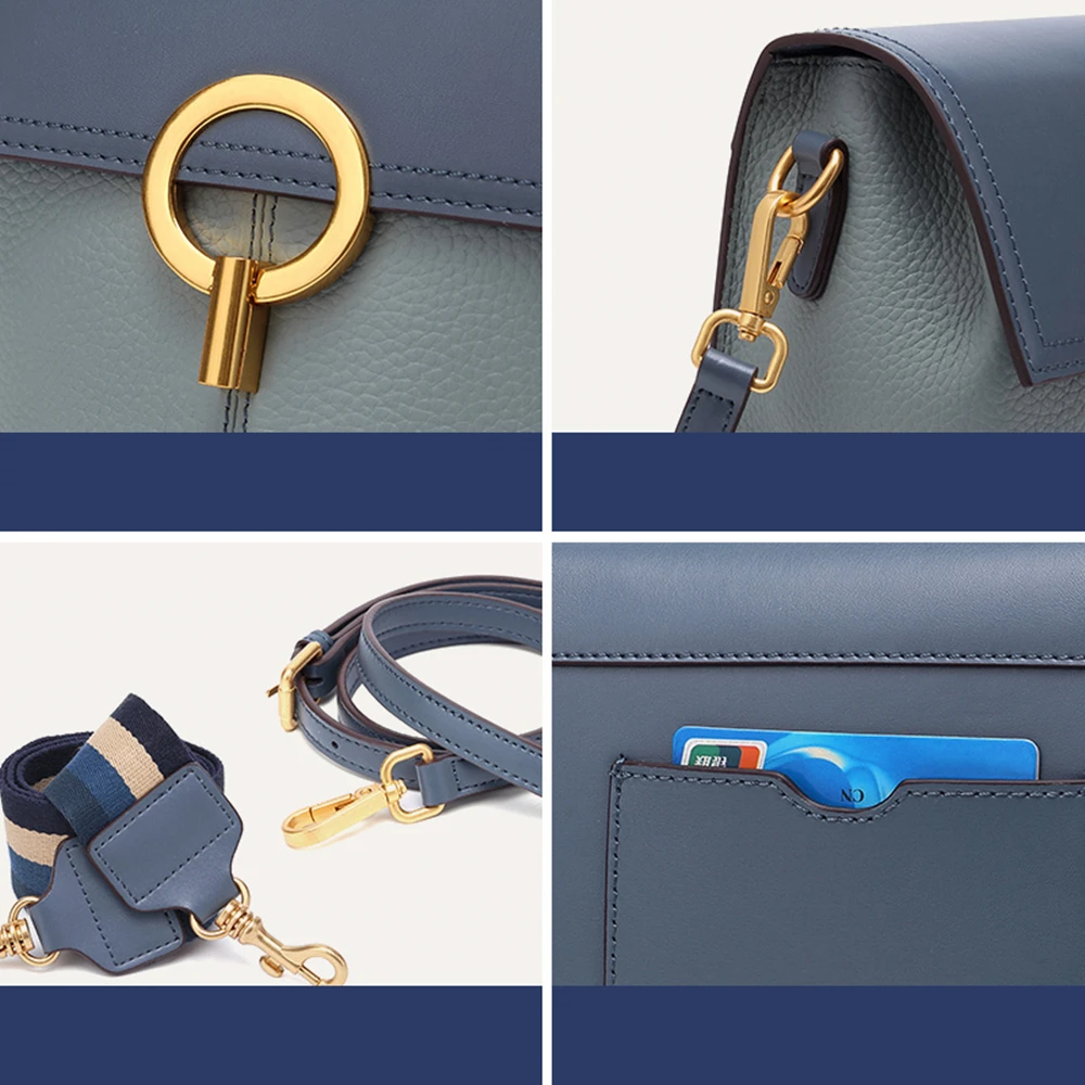 Сумка на плечо BISONJS B1669 женская кожаная роскошная маленькая сумочка дизайнерский