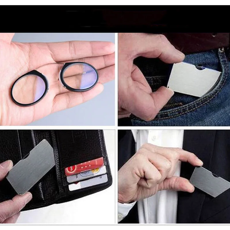 

Fashion Men Clip Nose Reading Glasses Women Ultralight Ultrathin Box Spectacles Far Near Dual Use Portable Eyeglasses