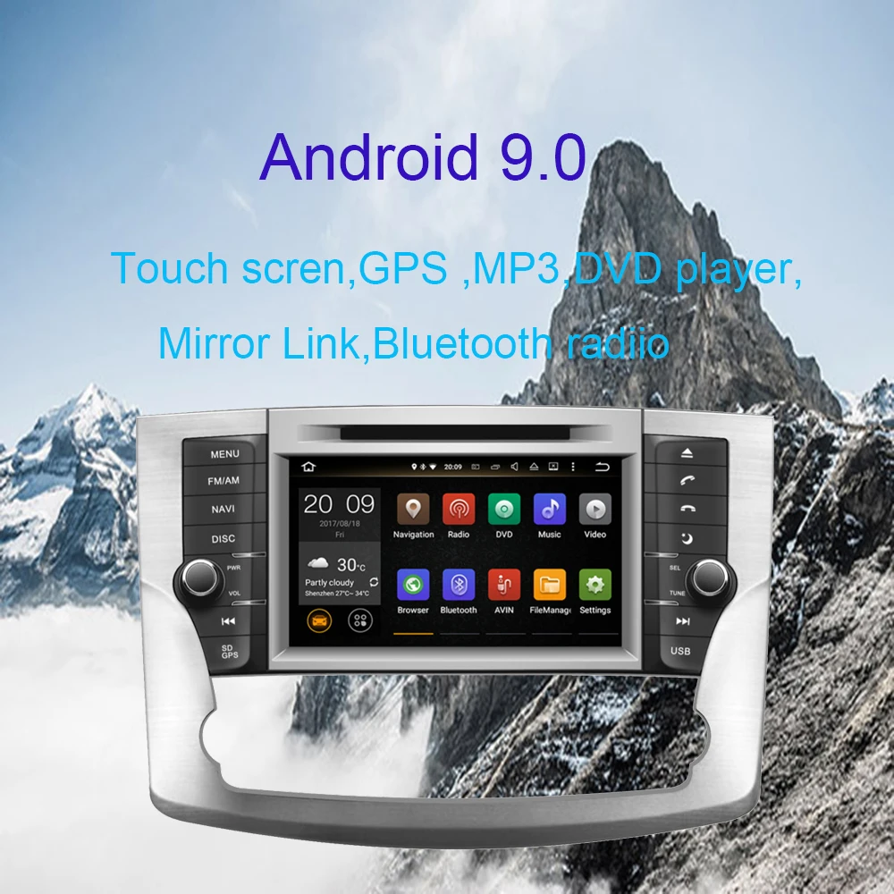 " Восьмиядерный Android 9,0 Автомобильный gps для Toyota Avalon 2011 2012 2013 авто радио мультимедиа аудио стерео, с DVD видео аудио