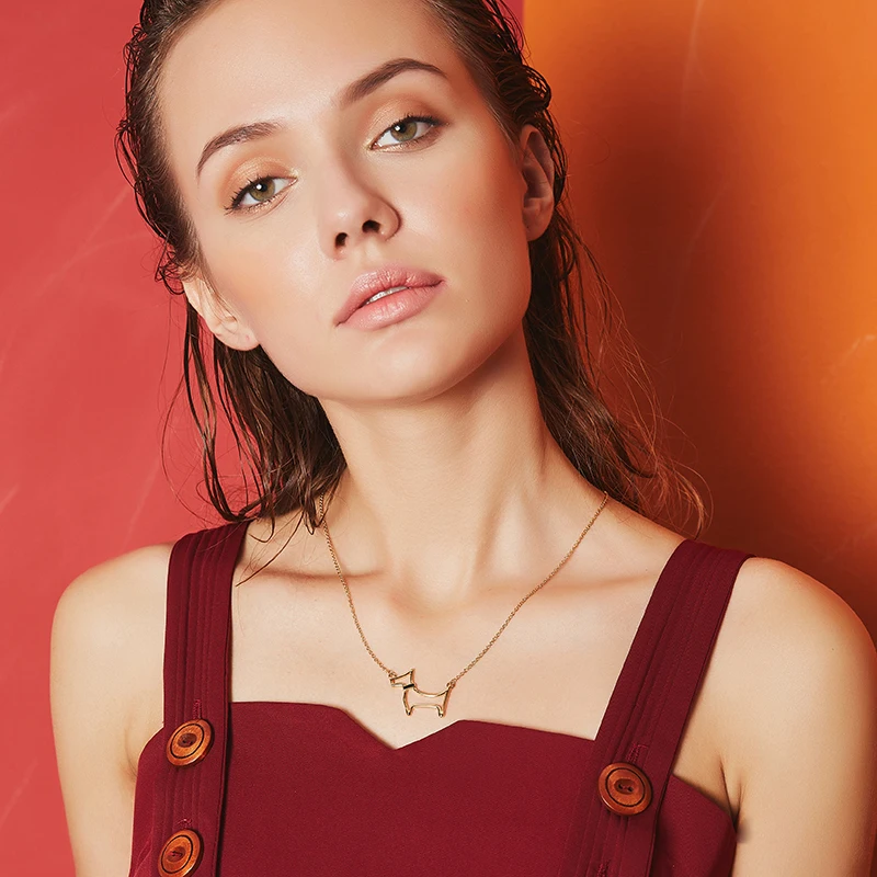 MISSJUJU 2018 полые собака Цепочки и ожерелья подвески для Для женщин Западной Стиль